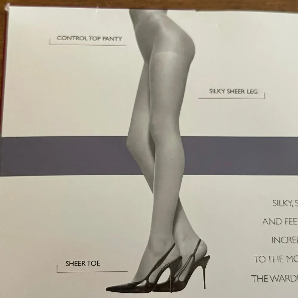 Hanes Silk Reflections Pantyhose Silky Sheer Size: AB, Color: Brown C-8